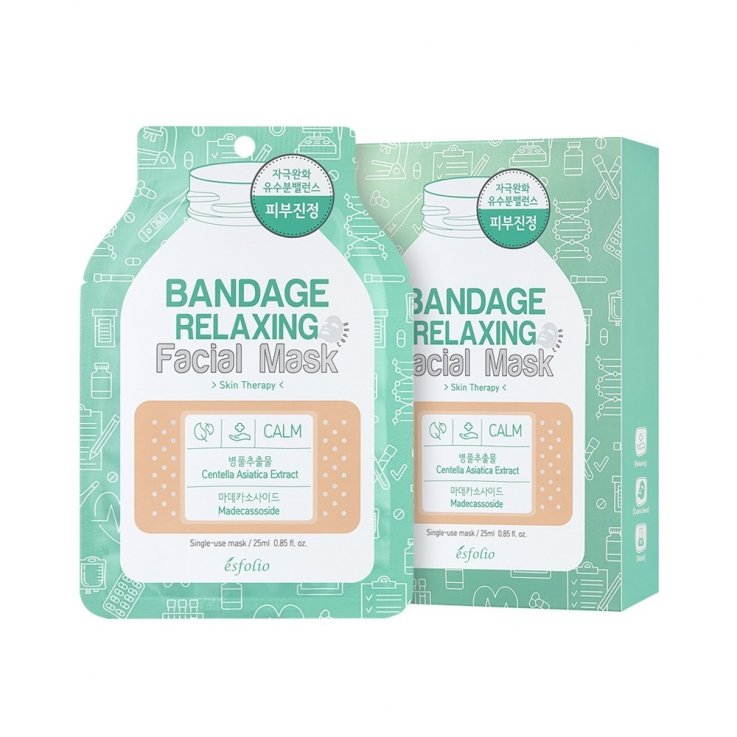 Маска для обличчя Esfolio Bandage Relaxing Facial Mask заспокійлива