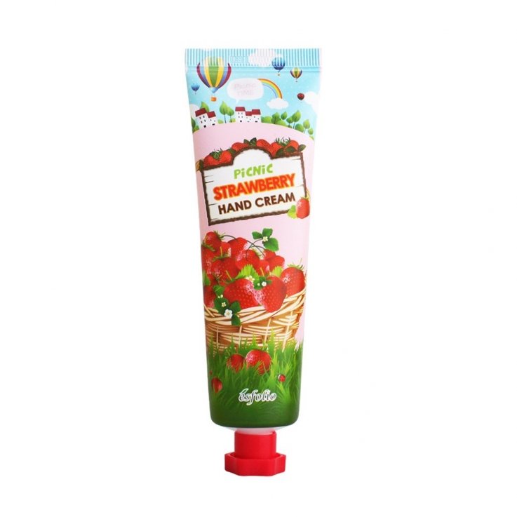 Крем для рук Esfolio Picnic Strawberry Hand Cream клубничный пикник