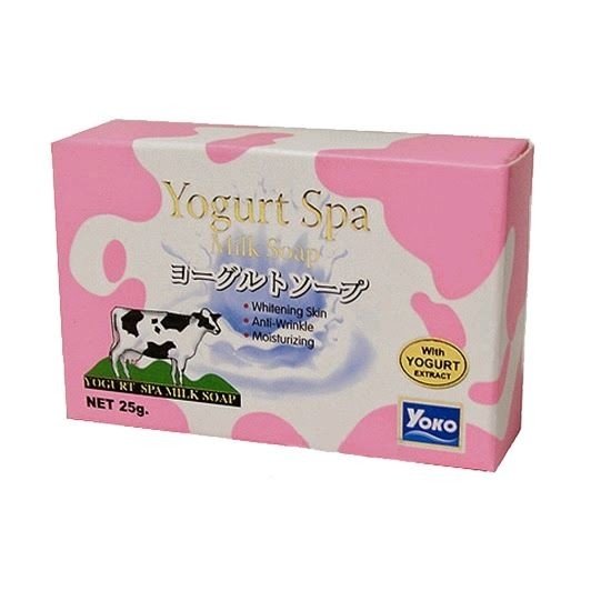 Мыло косметическое Yoko Yogurt Spa Milk Soap с протеинами йогурта и молока 25 г