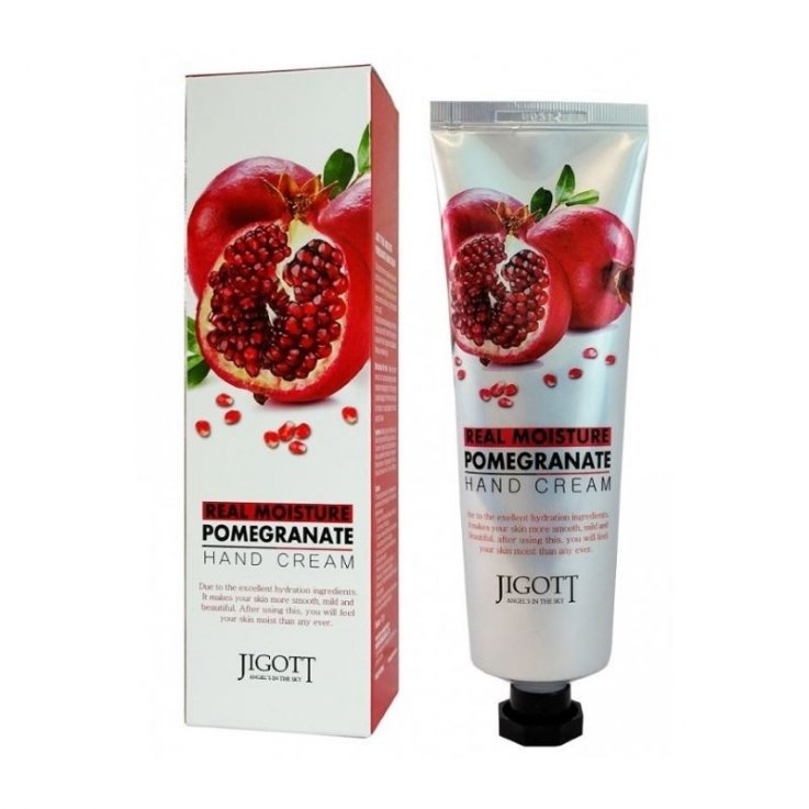 Крем для рук Jigott Real Moisture Pomegranate hand cream с экстрактом граната