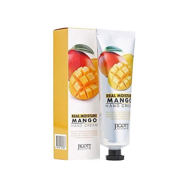 Крем для рук Jigott Real Moisture Mango hand cream с экстрактом манго