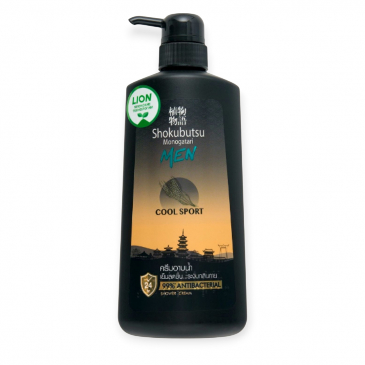 Крем-гель Shokubutsu Monogatari для душа Cool Sport для мужчин 500мл