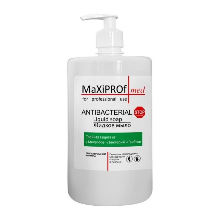 Антибактериальное жидкое мыло MaXiPROf С ароматом чайного дерева 500мл флакон