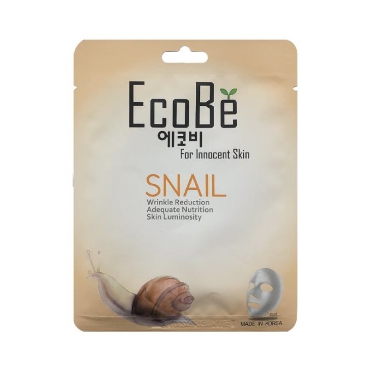 Тканевая маска для лица EcoBe Snail Mask
