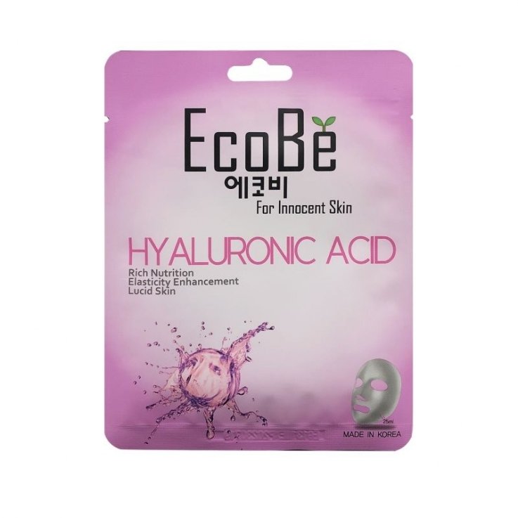 Тканинна маска для обличчя EcoBe Hyaluronic Acid Mask