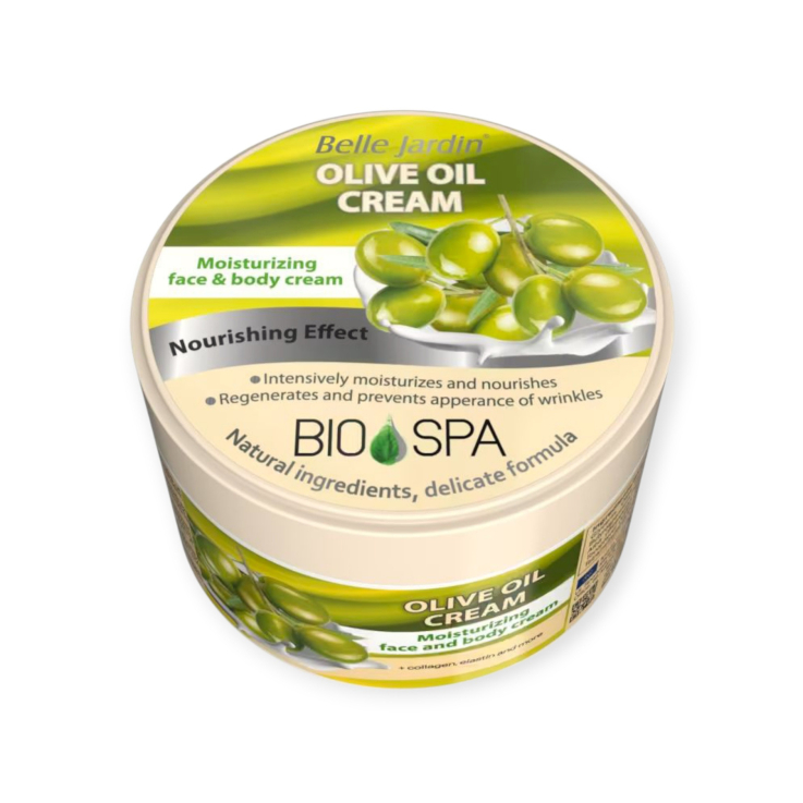 Крем для лица и тела Belle Jardin Spa Naturelle интенсивное питание и увлажнение для сухой кожи Оливковое масло + Д пантенол