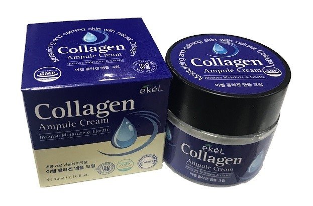 Ампульный крем для лица Ekel Collagen Ampule Cream с коллагеном