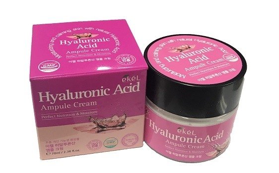 Ампульний крем для обличчя Ekel Hyaluronic Acid Ampule Cream з гіалуроновою кислотою