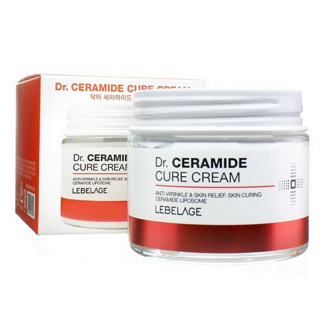 Крем LEBELAGE для обличчя Dr. Ceramide Cure відновлюючий проти зморшок 70мл