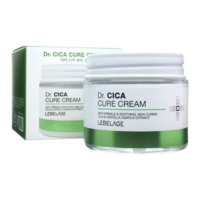Крем LEBELAGE для лица Dr. Cica Cure успокаивающий против морщин 70мл