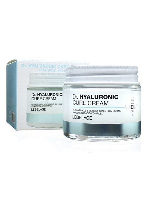 Крем LEBELAGE для обличчя Dr. Hyaluronic Cure зволожуючий проти зморшок 70мл