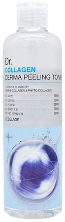 Тонер-пілінг LEBELAGE для обличчя Dr. Collagen Derma Peeling зволожуючий 310мл
