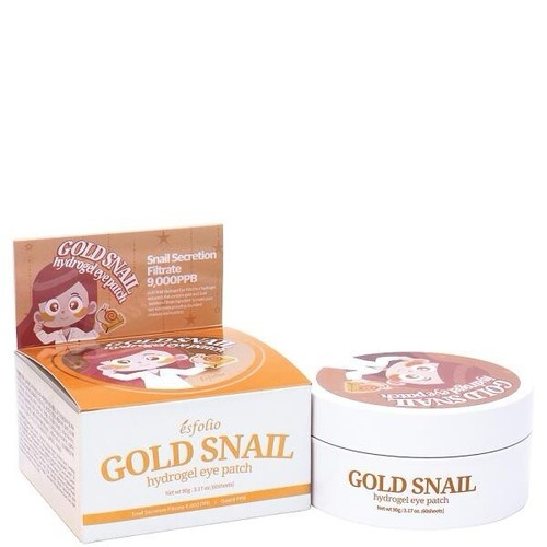 Гидрогелевые патчи под глаза Esfolio Gold Snail Hydrogel Eye Patch с золотой улиткой