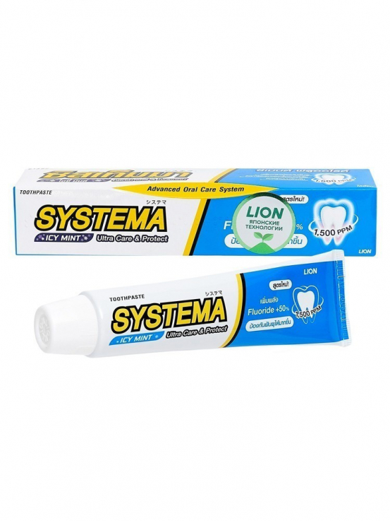 Зубная паста Lion Systema Ultra Care Protect Icy Mint освежающая 90г