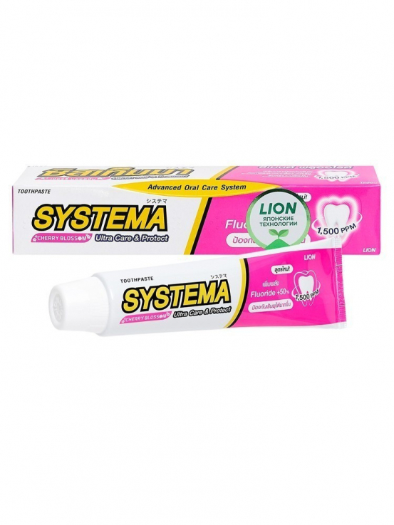 Зубна паста Lion Systema Ultra Care Protect Cherry Blossom 90г