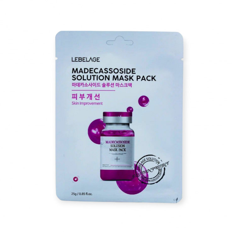 Маска тканевая LEBELAGE для лица Madecassoside Solution Mask