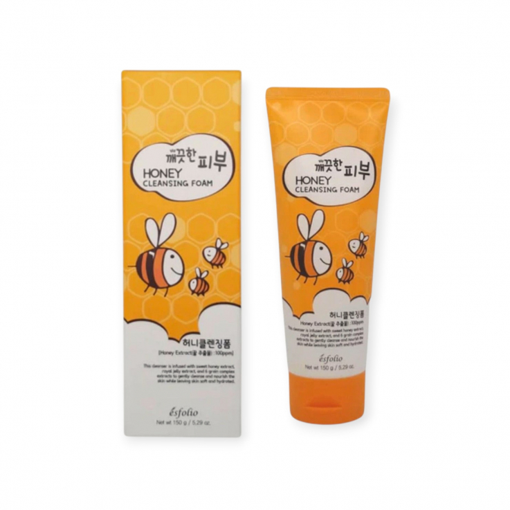 Пенка для умывания лица Esfolio Pure Skin Honey Cleansing Foam Медовая