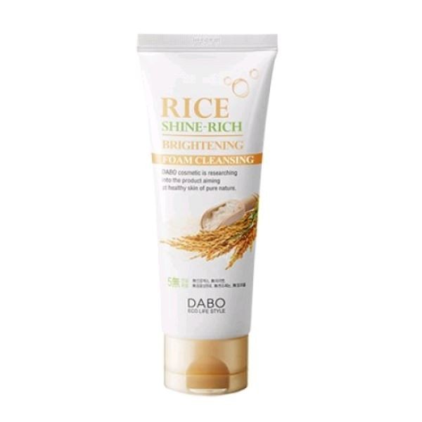 Пенка для умывания лица Dabo Rice Shine Rich Brightening Foam Cleansing с экстрактом риса