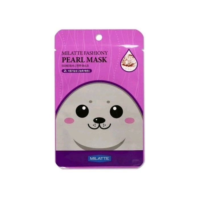 Маска тканевая для лица Milatte Fashiony Pearl Mask с экстрактом жемчуга