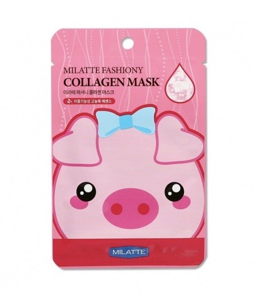 Тканинна маска для обличчя Milatte Fashiony Collagen Mask з колагеном