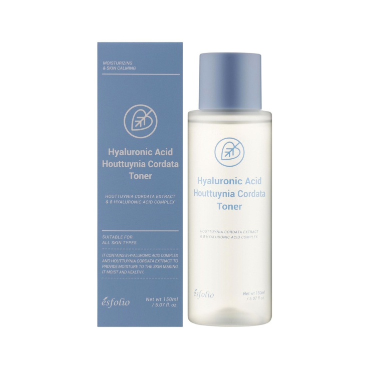 Тонер Esfolio для обличчя Hyaluronic Acid Houttuynia Cordata з гіалуроновою кислотою та хауттюйниею 150мл