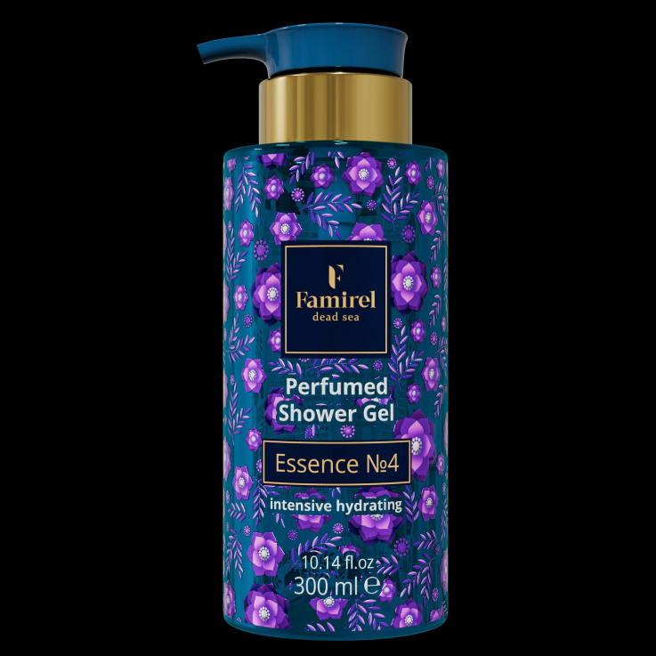Парфумований гель для душу Famirel Intensive Hydrating Essence №4 300мл