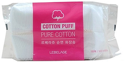 Паффи LEBELAGE для обличчя Cotton Beauty бавовняні