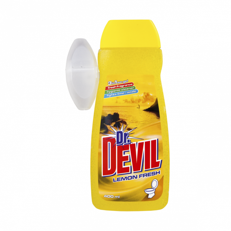 Гель 3в1 для туалету Dr.DEVIL WC Lemon (Лимон) 400мл