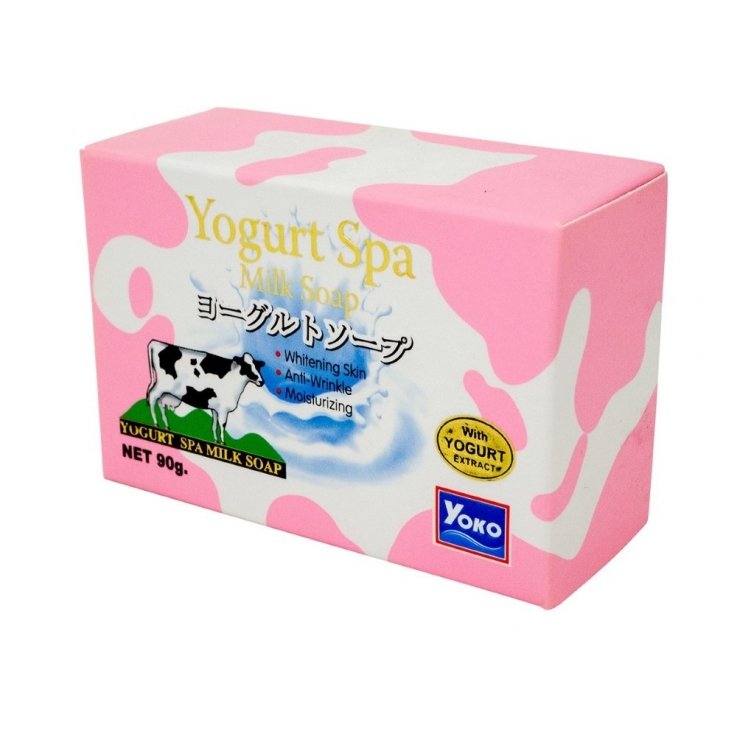 Мыло косметическое Yoko Yogurt Spa Milk Soap с протеинами йогурта и молока 90 г