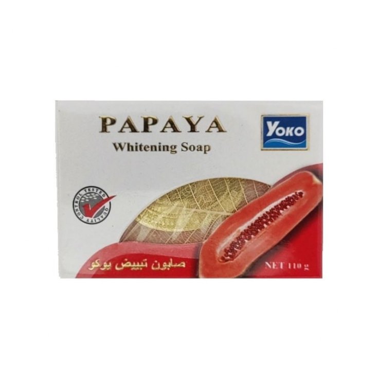 Мило косметичне Yoko Papaya відбілююче з екстрактом папайї