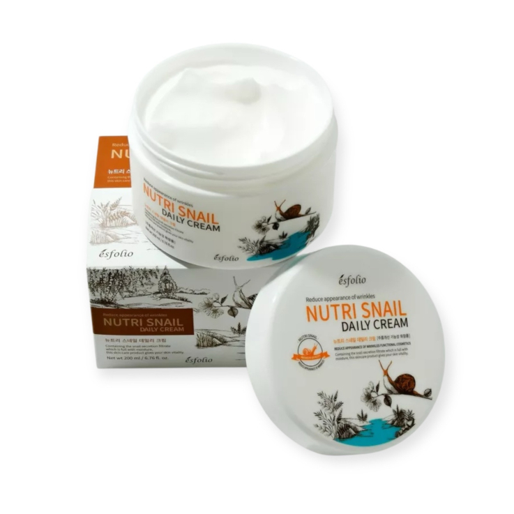 Крем для обличчя Esfolio Nutri Snail Daily Cream з екстрактом слизу равлика
