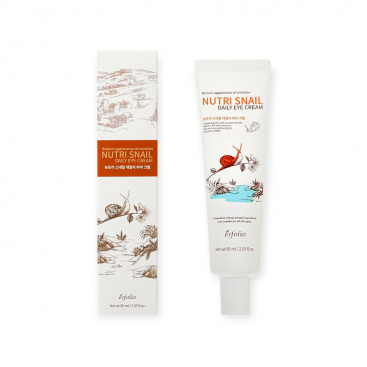 Крем для повік Esfolio Nutri Snail Daily Eye Cream з екстрактом слизу равлика