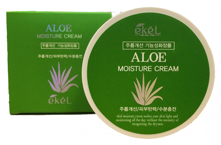 Крем Ekel для обличчя Aloe Moisture Cream с алое зволожуючий