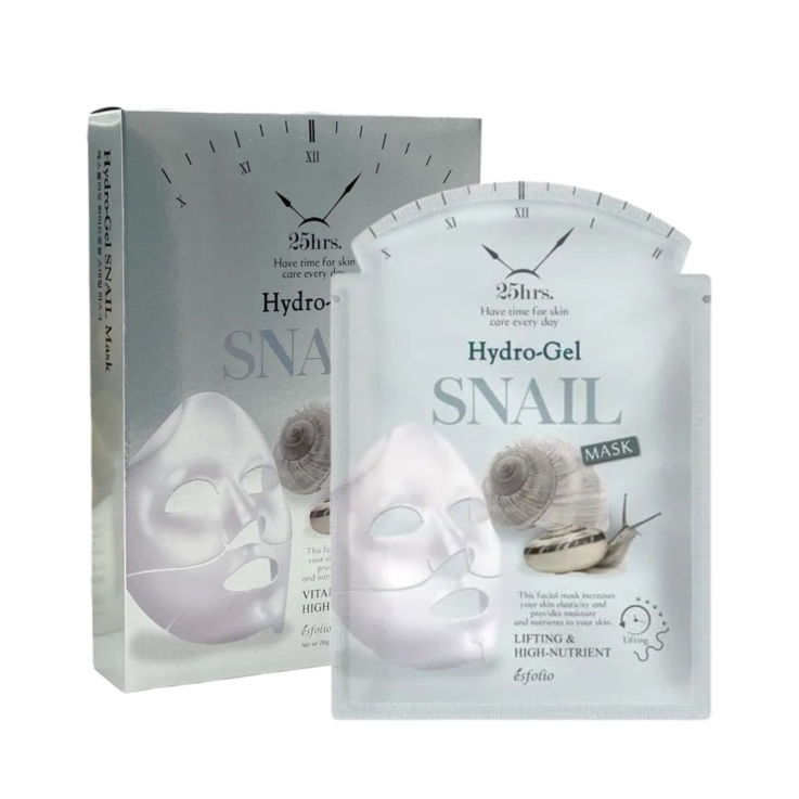 Гідрогелева маска для обличчя Esfolio Hydrogel Snail Mask з екстрактом слизу равлика