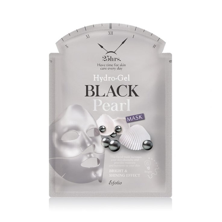 Гидрогелевая маска для лица Esfolio Hydrogel Black Pearl Mask с черной жемчужиной