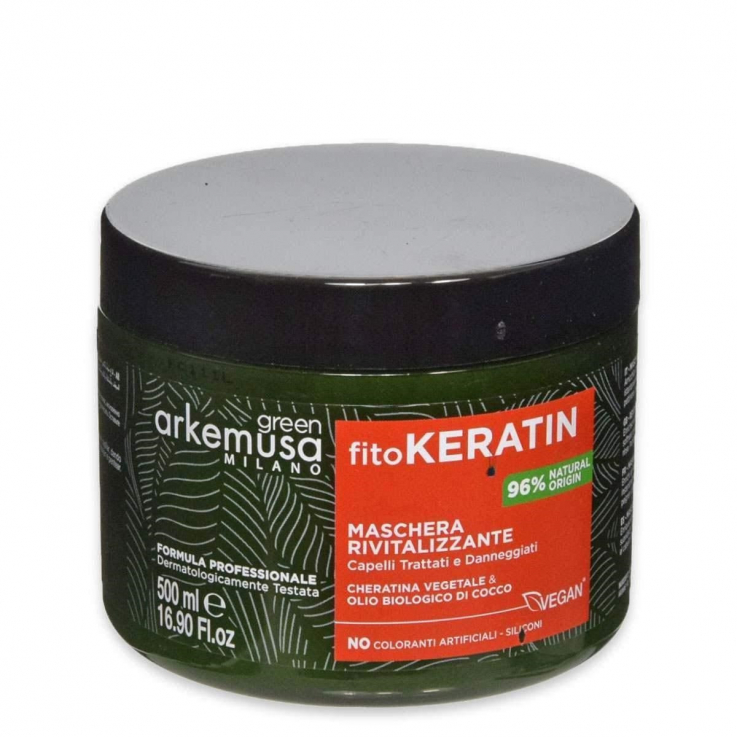 Восстанавливающая маска Fitokeratin Arkemusa Green для поврежденных волос 500мл