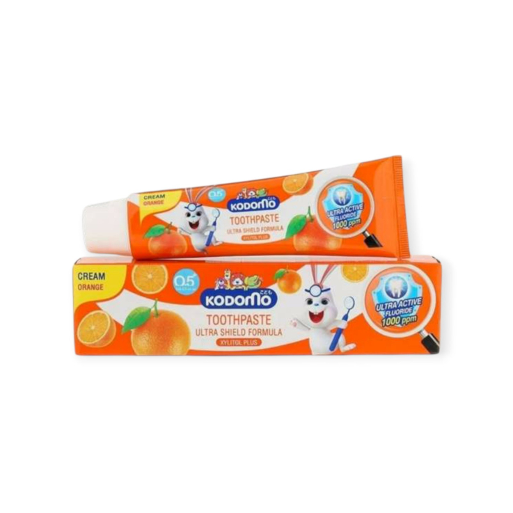 Детская зубная крем-паста Lion Kodomo Ultra Shield Апельсин 65г для детей с 6 месяцев