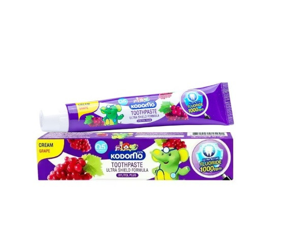Детская зубная крем-паста Lion Kodomo Ultra Shield Виноград 65г для детей с 6 месяцев