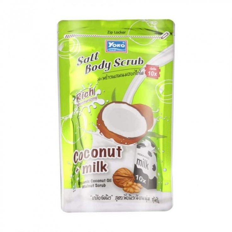 Скраб-сіль для тіла Yoko Gold Coconut + Milk кокос та молоко 350г