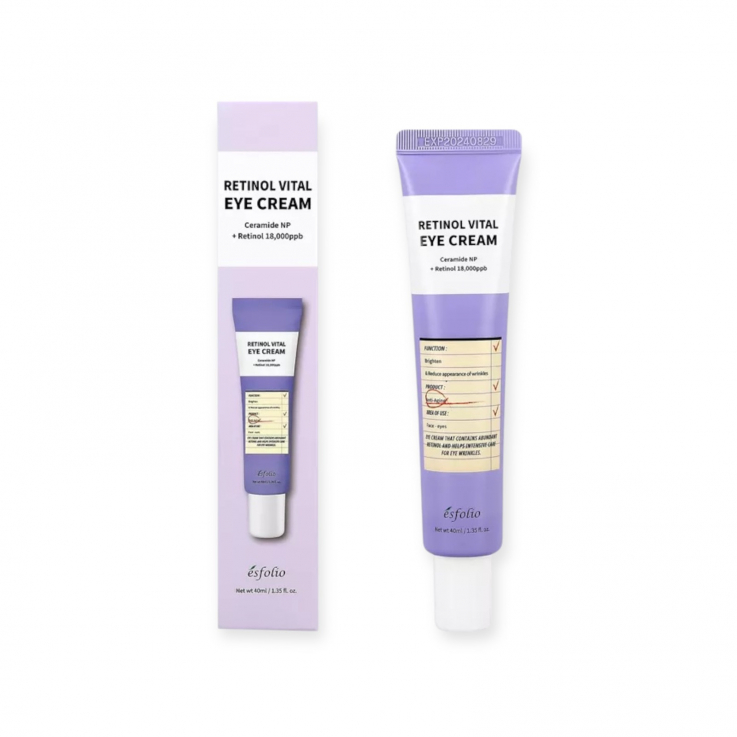 Крем для шкіри навколо очей Esfolio Retinol Vital EYE CREAM вітамінізований з ретинолом