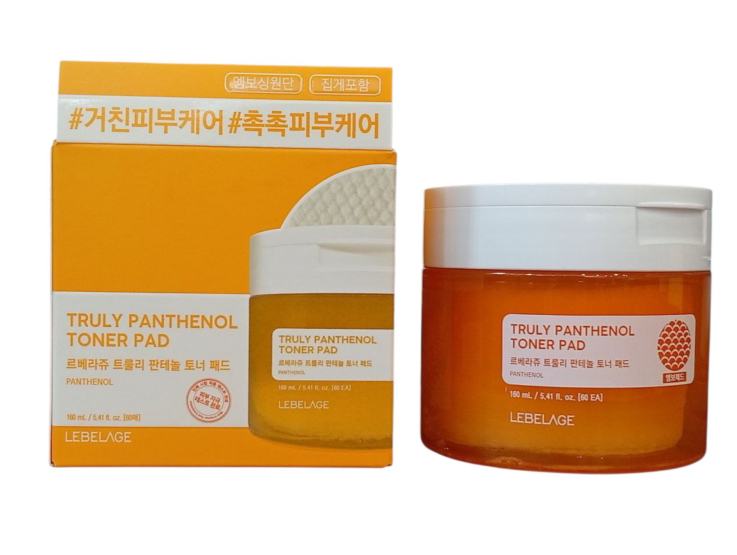 Тонер пады LEBELAGE для лица TRULY PANTHENOL TONER PAD 160 мл