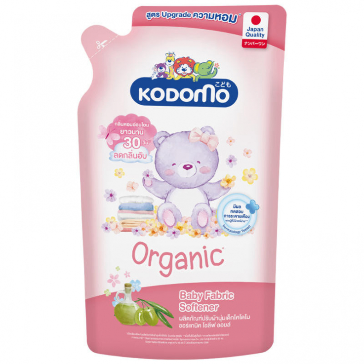 Пом'якшувач для тканини Kodomo Newborn для дитячих речей з оливковою олією запаска 550мл