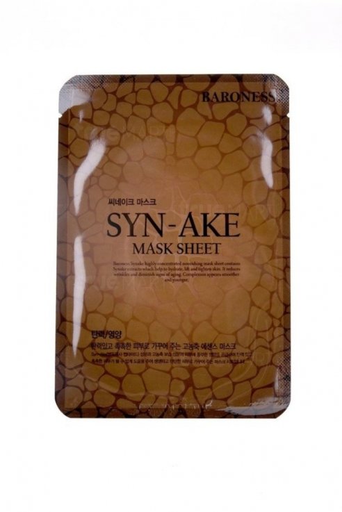 Тканевая маска с экстрактом змеиного яда Baroness Syn-Ake Mask Sheet