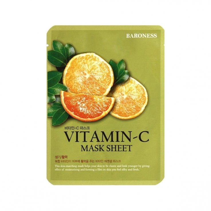 Тканинна маска з вітаміном С Baroness Vitamin C Mask Sheet