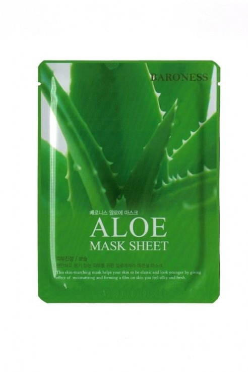 Тканевая маска с алоэ вера Baroness Aloe Mask Sheet