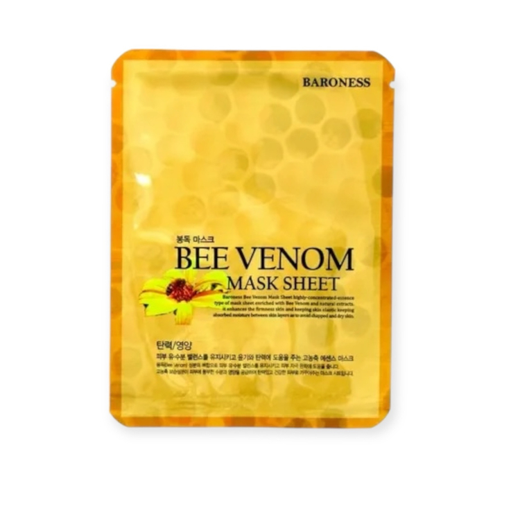 Тканинна маска з екстрактом бджолиної отрути Baroness Bee Venom Mask Sheet