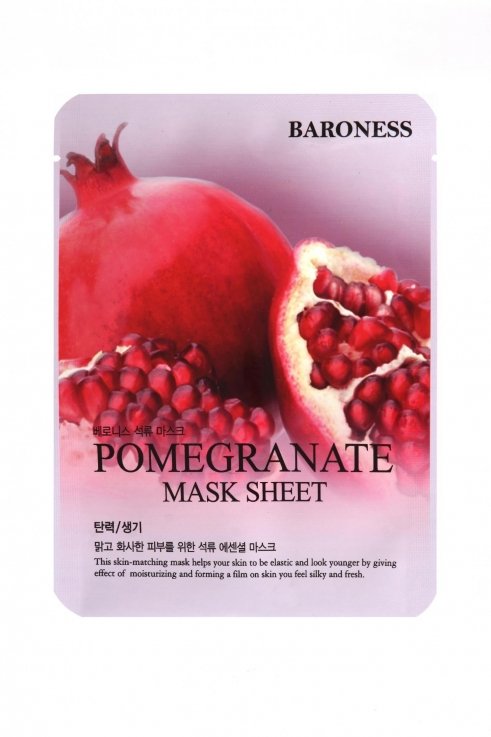 Тканинна маска з екстрактом гранату Baroness Pomegranate Mask Sheet