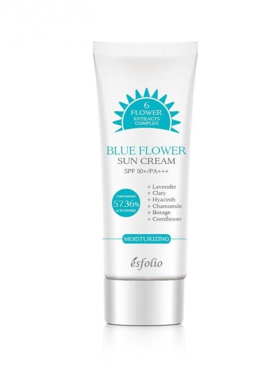 Cолнцезащитный крем Esfolio Blue Flower Sun Cream SPF 50+/PA, 50г