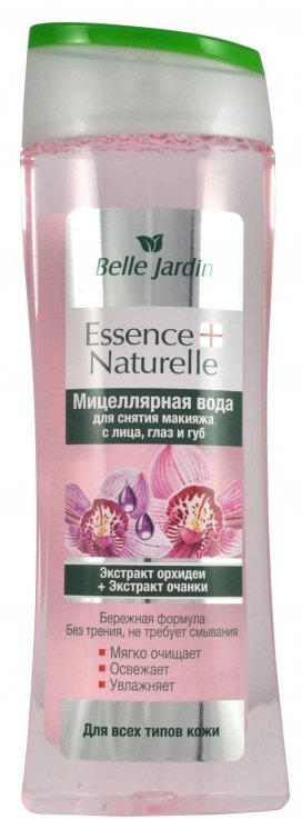 Міцелярна вода Belle Jardin ESSENS NATURELLE для зняття макіяжу (екстракт Орхідеї + екстракт Очанки)