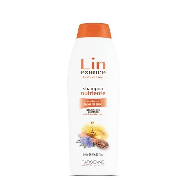 Шампунь для волос Parisienne Lin Exance Semi di Lino питательный с экстрактом льна 500мл